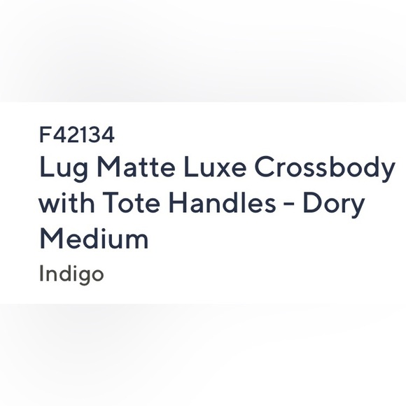 Lug Navy Crossbody Bag - Picture 2 of 3